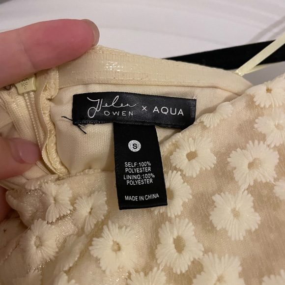 Yellow Aqua Mini Dress - Picture 3 of 4